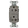 Hubbell Wiring Device-Kellems Construction/Commercial Receptacles DR20C1GRY DR20C1GRY